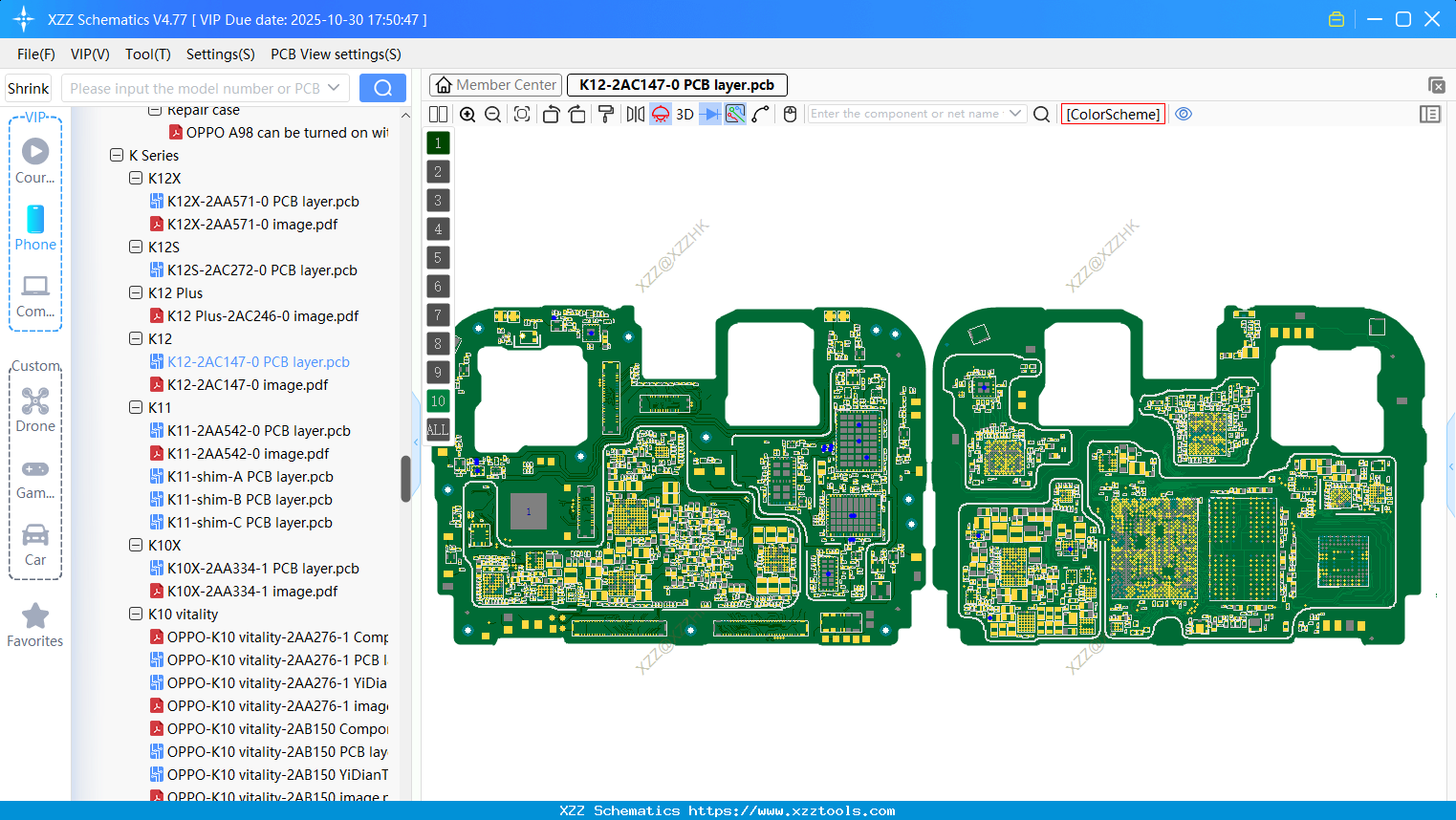 OPPO K12-2AC147-0 PCB Layer